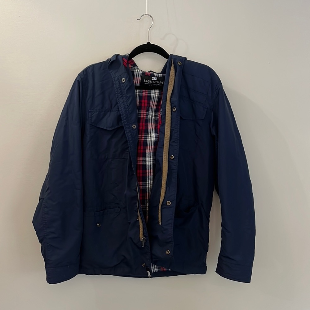 Four Star Jacket - Size M - Good Condition - Plaid and Navy
